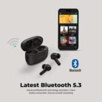 Philips TAT1109BK/97True wireless headphones 1000 series, Ergonomic design for comfort, Pocket-size charging case, Natural sound. Dynamic bass, Clear calls, IPX4 splash and sweat resistant, Up to 24 hours play time with the case​, 10 mm drivers for great sound and powerful bass​, up to 10m, Black Color. - Image 5