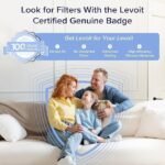 LEVOIT Smart WiFi Air Purifier for Home, Alexa Enabled H13 HEPA Filter, CADR 170m³/h, Remove 99.97% Allergies Smoke Dust Pollen Particles, 24dB Quiet Sleep Mode for Bedroom with Timer, 35 m²,  2-Years Warranty. - Image 4