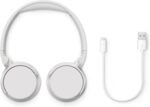 Philips TAH4209WT/00 4000 series, On-ear wireless headphones, Lightweight on-ear headphones, Natural sound. Dynamic Bass, Up to 55 hours of play time, Clear calls, USB-C charging, Solid Bluetooth multipoint connection. - Image 5