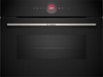 BOSCH BI ELECTRIC OVEN 60CM WITH MICROWAVE BLACK CMG7241B1M MADE IN GERMAN ( 1 YEAR FULL WARRANTY )