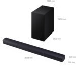 Samsung B-series Soundbar, B450F, 2.1 ch, Subwoofer, 2.1ch Sound, Dolby Audio/DTS Virtual:X, Bass Boost, Adaptive Sound, HW-B450F/SA (2025 - KSA Version) - Image 7