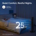 LEVOIT Smart 25dB Silent Tower Fan 42 Inch, 7.9m/s Powerful Electric Cooling Fan for Bedroom, Quiet Mark Certified with DC Motor, 90° Oscillating and 60° Up and Down, Voice Control 4 Modes 12 Speeds, 2 Years Warranty. - Image 7