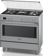 BOSCH GAS COOKER ELECTRIC OVEN FREESTANDING  HSB738357M