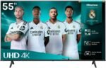 Hisense 55-Inch 4K UHD Smart TV (55A61Q, 2025) — VIDAA OS | Dolby Atmos & Dolby Audio | Game Mode PLUS (VRR, ALLM) | 4K AI Upscaler, Voice Remote, Wi-Fi, Bluetooth, HDMI eARC