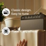 Philips TAR2509/10 Portable FM/AM radio, FM/AM, Analogue tuning, AC or battery power, 300 Mw output RMS. - Image 5