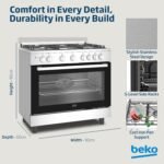 BEKO GAS COOKER 90 X 60 WITH FAN STEEL COLOR BGGR11127GX - Image 9