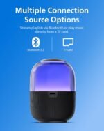 Philips TAS2108BK/00 Wireless speaker, Passive radiator. Punchy bass, Multiple lighting modes, 5W RMS output power, Easily receive calls, Up to 7 hours play time, 3.5 hours charging time, Black Color. - Image 2