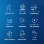 Philips TAH2209WT/97 On-ear wireless headphones 2000 series, Lightweight on-ear headphone, Natural sound. Dynamic Bass,Up to 25 hours play time, Clear calls, USB-C charging. - Image 6