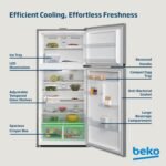 BEKO REFRIGERATOR 850L MIDE IN TURKEY WARRANTY 1 YEAR RDNE850L22X - Image 4