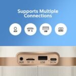 Philips TAS2509WT/00 Wireless speaker, 2 handy karaoke microphones, Colored light modes, 5W RMS output power, Soft, rubber carry handle, 6 vocal effects let you change your voice, Up to 15 hours play time, Stream playlists via Bluetooth, USB, AUX or TF card. - Image 3