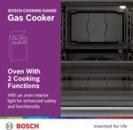 Bosch Free Standing Cooker 60CM, Gas Cooker 43.1 kg, Stainless Steel, German Engineering Cooking Range HGA120B51M - Image 5