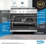 BEKO GAS COOKER 90 X 60 WITH FAN STEEL COLOR BGGR11127GX - Image 3