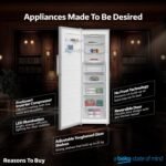 BEKO UPRIGHT FREEZER 313 LTR RFNE360X - Image 4