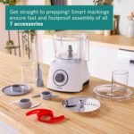 BOSCH FOOD PREOCESSOR CP WHITE 700W MCM3100WGB MADE IN SLOVENIA ( 1 YEAR FULL WARRANTY ) - Image 2