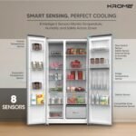 KROME REFRIGERATOR SIDE BY SIDE 820  LTR SBS820WIH WITH WATER DISPENSER - Image 2