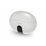 Philips TAT3559WT/97 True wireless headphones, Small buds. Great value, Pocket-sized charging case, Natural sound. Dynamic Bass, Up to 20 hours play time, IPX4 splash and sweat resistantM, ANC active noise cancelling, white color. - Image 4