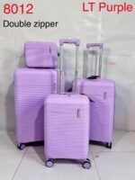 SKY BIRD TROLLEY SET 4PCS DOUBLE ZIPPER 8012 طقم شنط 4 قطع سيلكون دبل جرار - Image 7