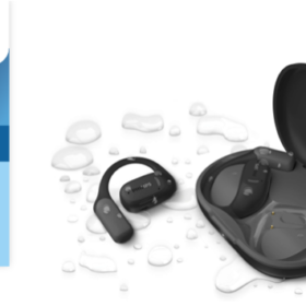 Philips TAA6709DG/97 Open-ear true wireless sports headphones, 6000 series, Open-ear true wireless fit, Air conduction, Up to 28 hours play time, IP55 dust/water protection, Customizable on-ear touch controls.