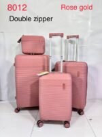 SKY BIRD TROLLEY SET 4PCS DOUBLE ZIPPER 8012 طقم شنط 4 قطع سيلكون دبل جرار - Image 2