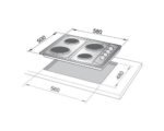 ELBA BI HOT PLATE HOB 60CM ENS60040XD MADE IN ITALY ( 1 YEAR FULL WARRANTY ) - Image 2