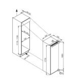 ELBA Built-In Upright Freezer 228L - Image 2