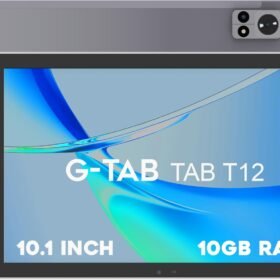 G-TAB T12 Tablet/10.1 Inches IPS Screen/Octa Core 1.6GHz Processor 4G/SIM CARD