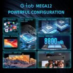 GTAB - MEGA 12 Tablet – 12-inch Display, 256GB Storage, 8GB RAM - Image 4