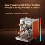 LePresso Commercial-Home Coffee Machine, Dual Boiler Coffee Maker, 15Bar Italian Pump, 6 Pre-Brewing Option with 58mm PortaFilter, Separate Hot Water and Milk Steamer, Automatic Pressure Relief - Image 3