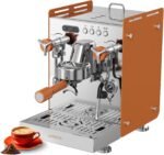 LePresso Commercial-Home Coffee Machine, Dual Boiler Coffee Maker, 15Bar Italian Pump, 6 Pre-Brewing Option with 58mm PortaFilter, Separate Hot Water and Milk Steamer, Automatic Pressure Relief