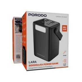 PORODO 80000MAH OVATOP NOVED POWER BANK BLACK PDPBJ301BK